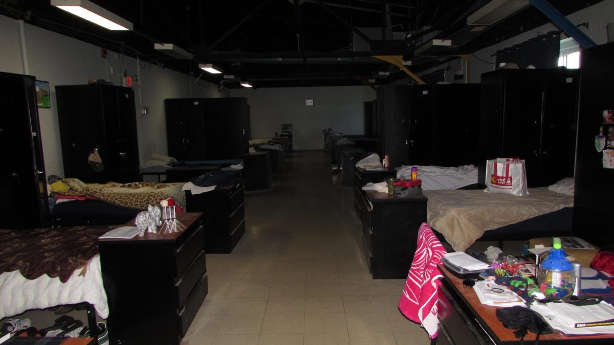 Beds at Jan Peek House Shelter. (Jim Roberts)