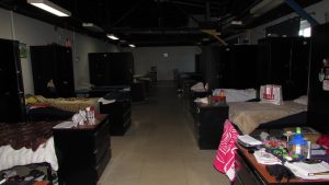 Beds at Jan Peek House Shelter. (Jim Roberts)