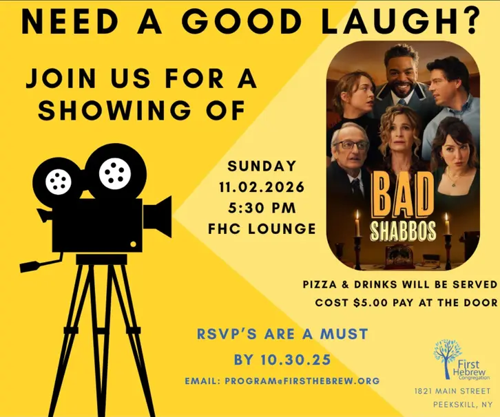 "Bad Shabbos" will be presented on Nov. 2 at First Hebrew Congregation during an open evening of film and community dialogue. (First Hebrew Congregation)
