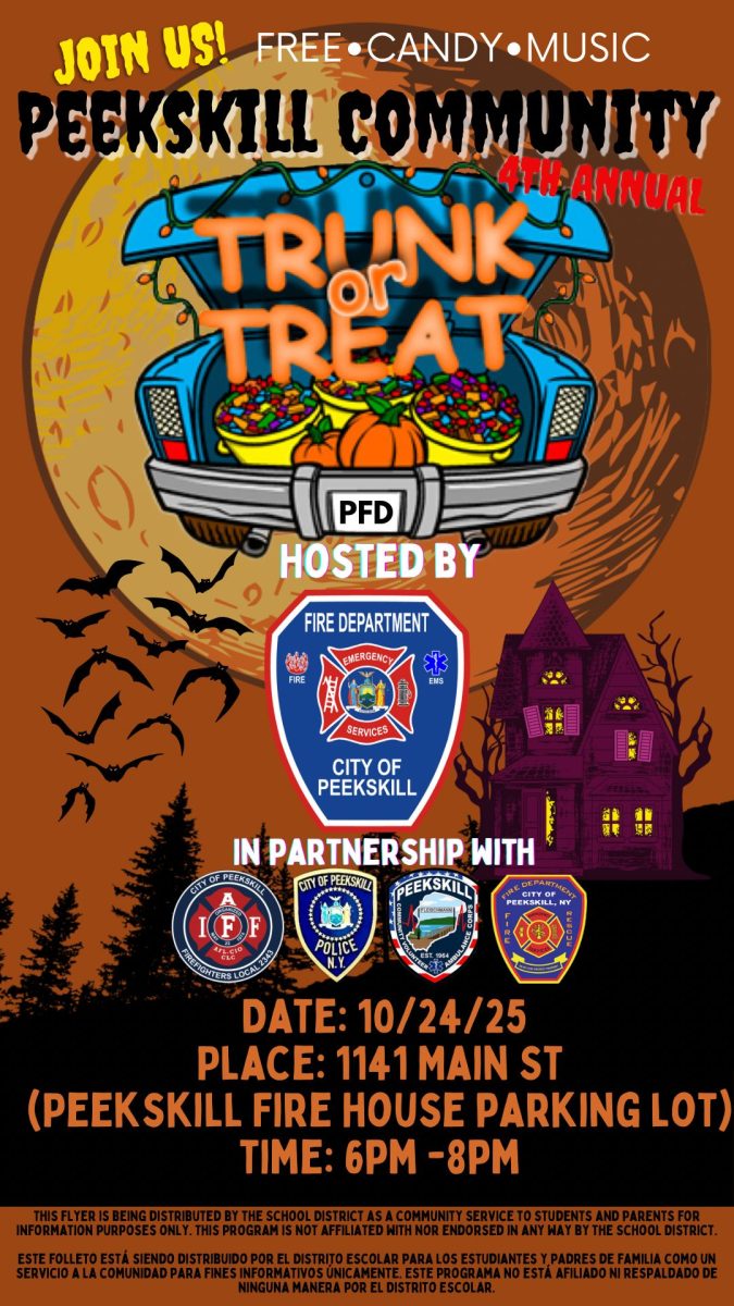 Trunk or Treat will take place at 1141 Main Street, headquarters of the Peekskill Fire Department. (City of Peekskill Fire Department)