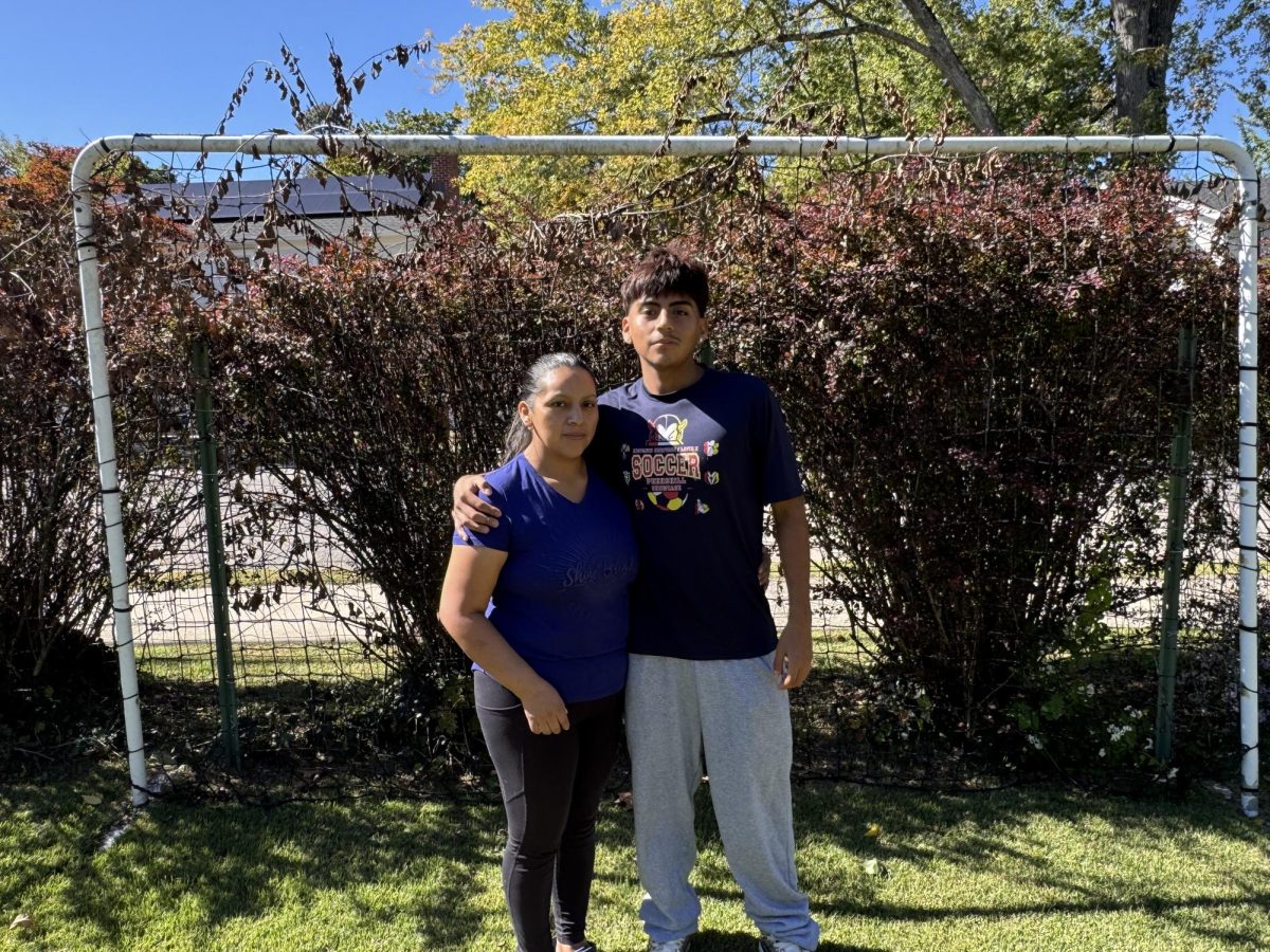 Melvin Criollo with his mother Liliana Merchan. 