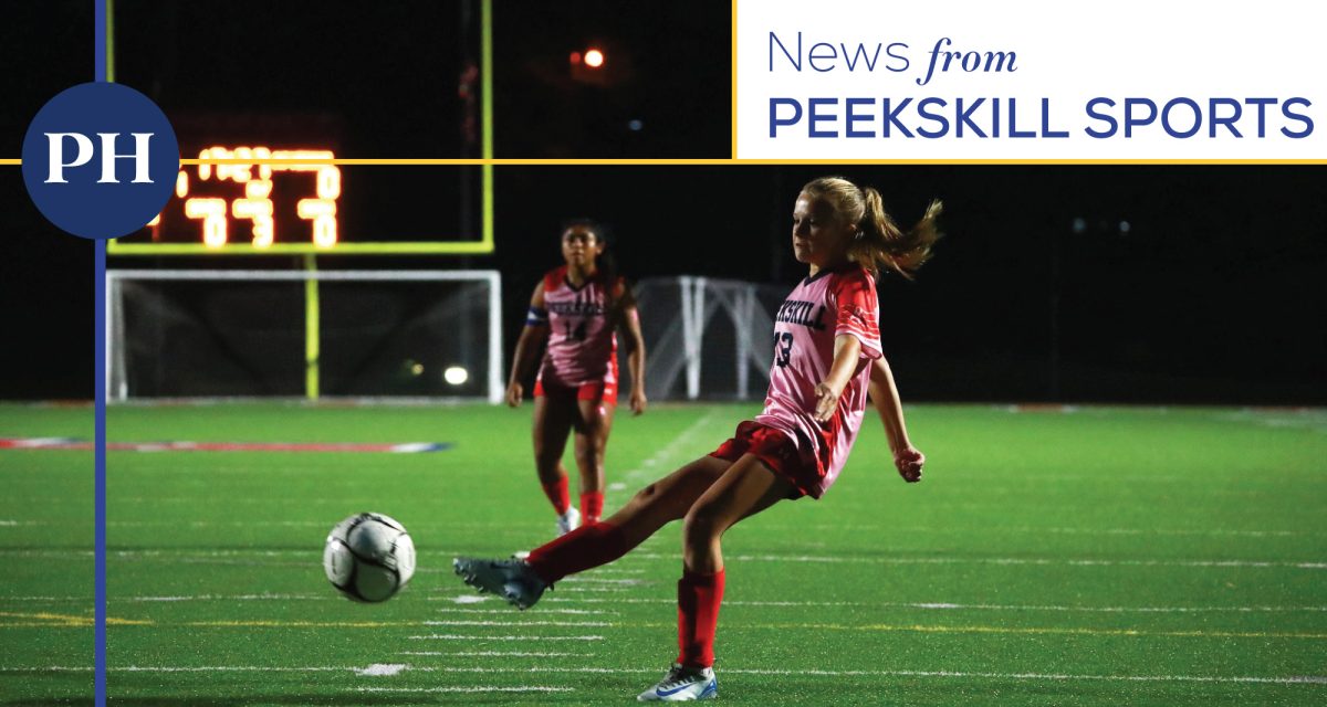 Eighth grader Shea Rekeda (#13) in action for Peekskill’s girls soccer team against Mt. Vernon on Oct. 6. (Peekskill City School District)