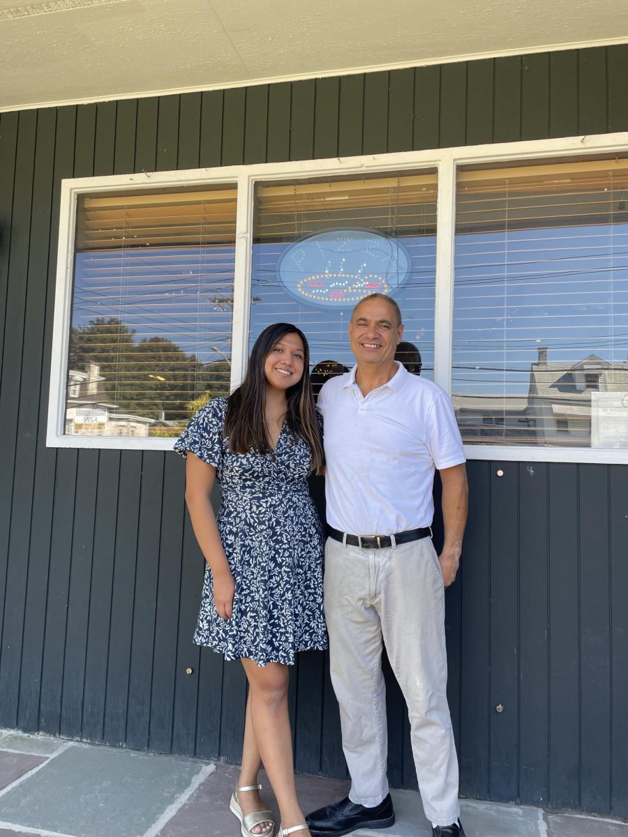 Joe Margiotta and daughter Amanda in front of Paradise Restaurant in Verplanck. (Supplied)
