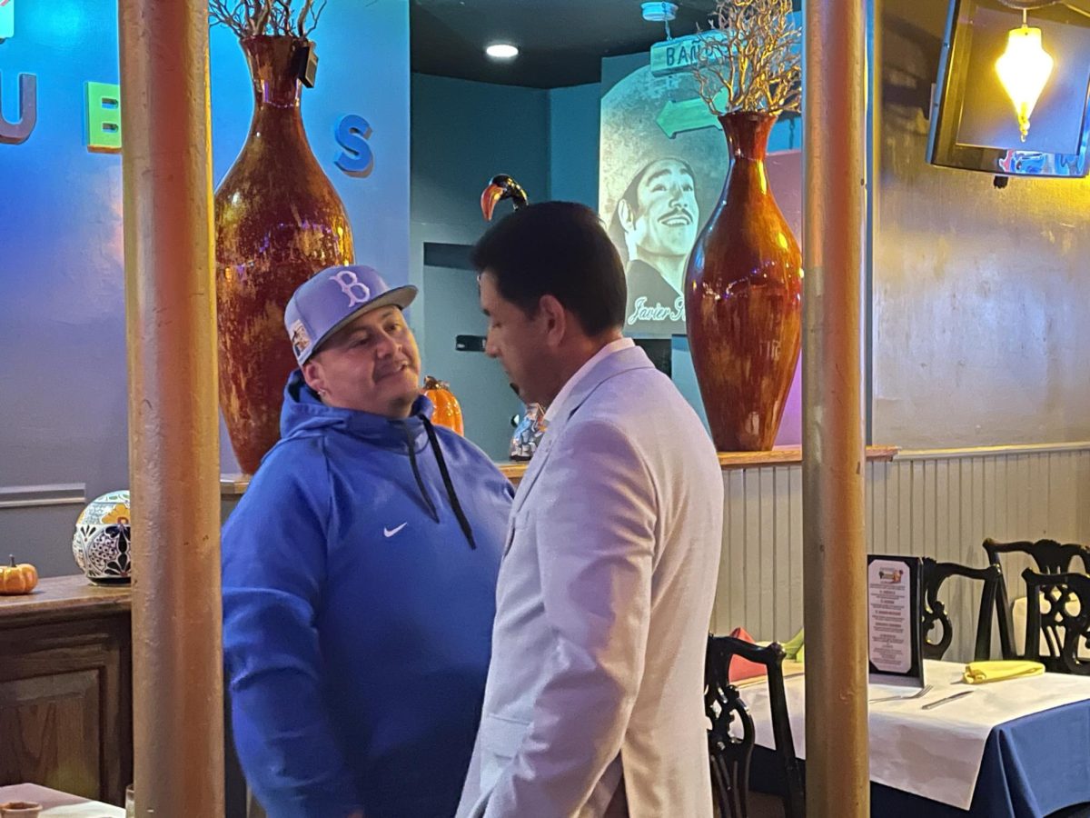 Ramon Fernandez at Ruben's Mexican Cafe on election eve. 