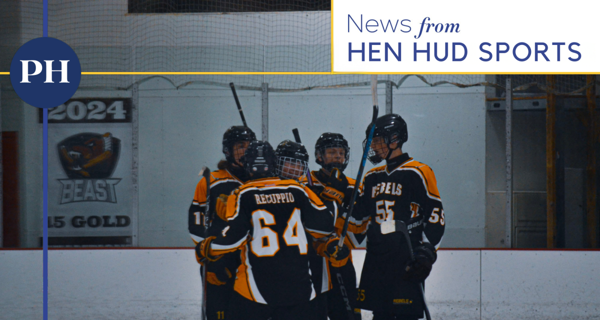 Cortlandt Rebels team huddle before Carmel game on Jan. 10.