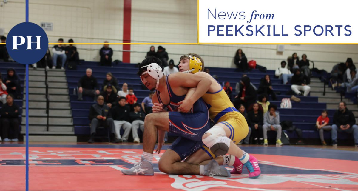 Action from Mahopac vs Peekskill wrestling dual meet on Jan. 15. (Peekskill City School District)