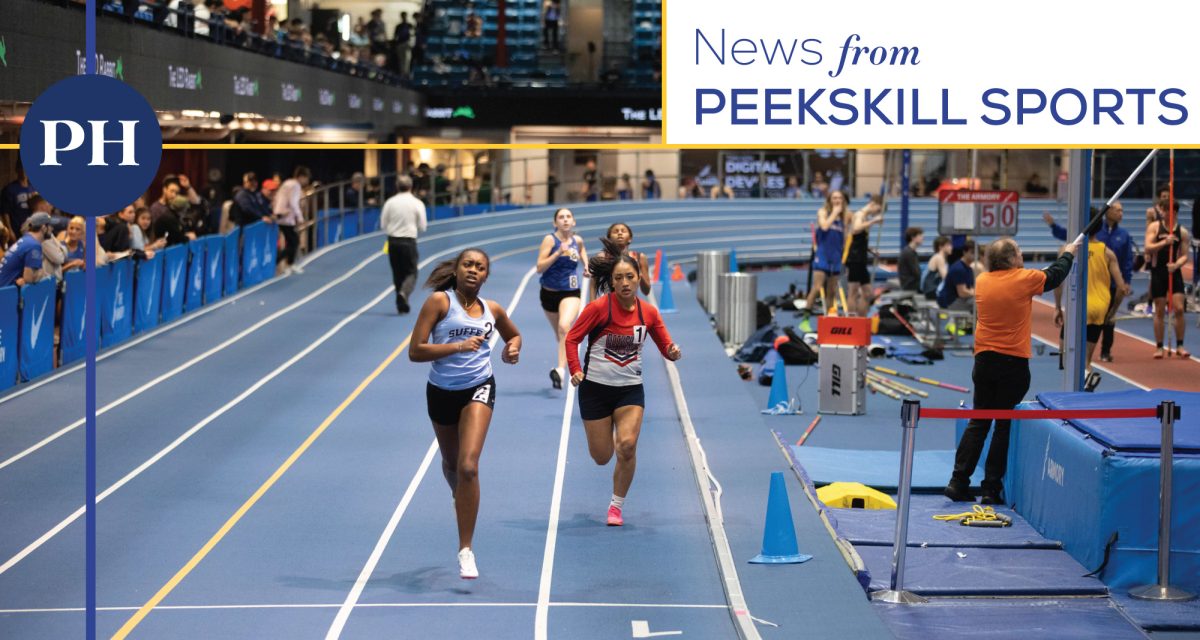 Peekskill indoor track competing at The Armory in New York City in January. (Peekskill City School District)