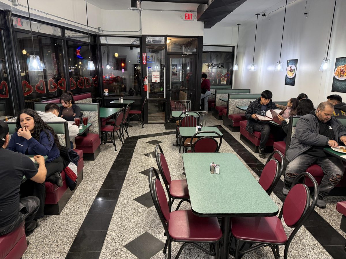 Burger Diner on a busy Tuesday afternoon. 