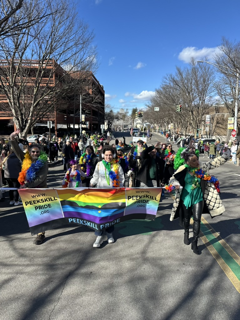 On March 14, the sun lit up the blue skies and the wearin’ of the green lit up Peekskill