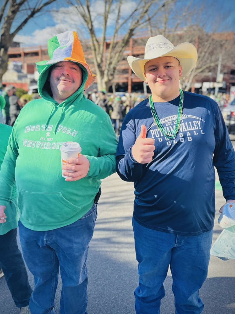 On March 14, the sun lit up the blue skies and the wearin’ of the green lit up Peekskill