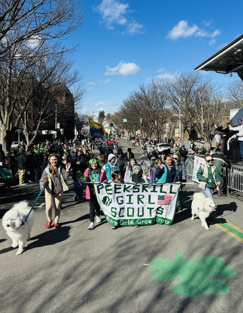 On March 14, the sun lit up the blue skies and the wearin’ of the green lit up Peekskill
