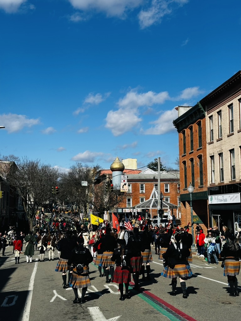 On March 14, the sun lit up the blue skies and the wearin’ of the green lit up Peekskill