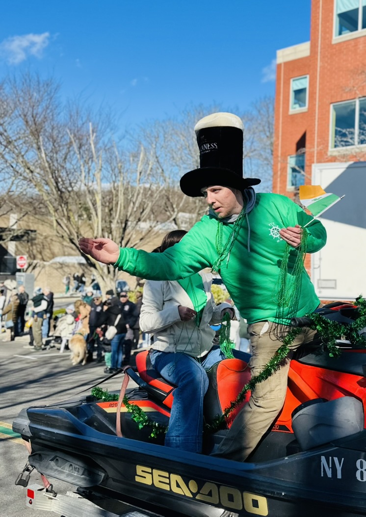 On March 14, the sun lit up the blue skies and the wearin’ of the green lit up Peekskill