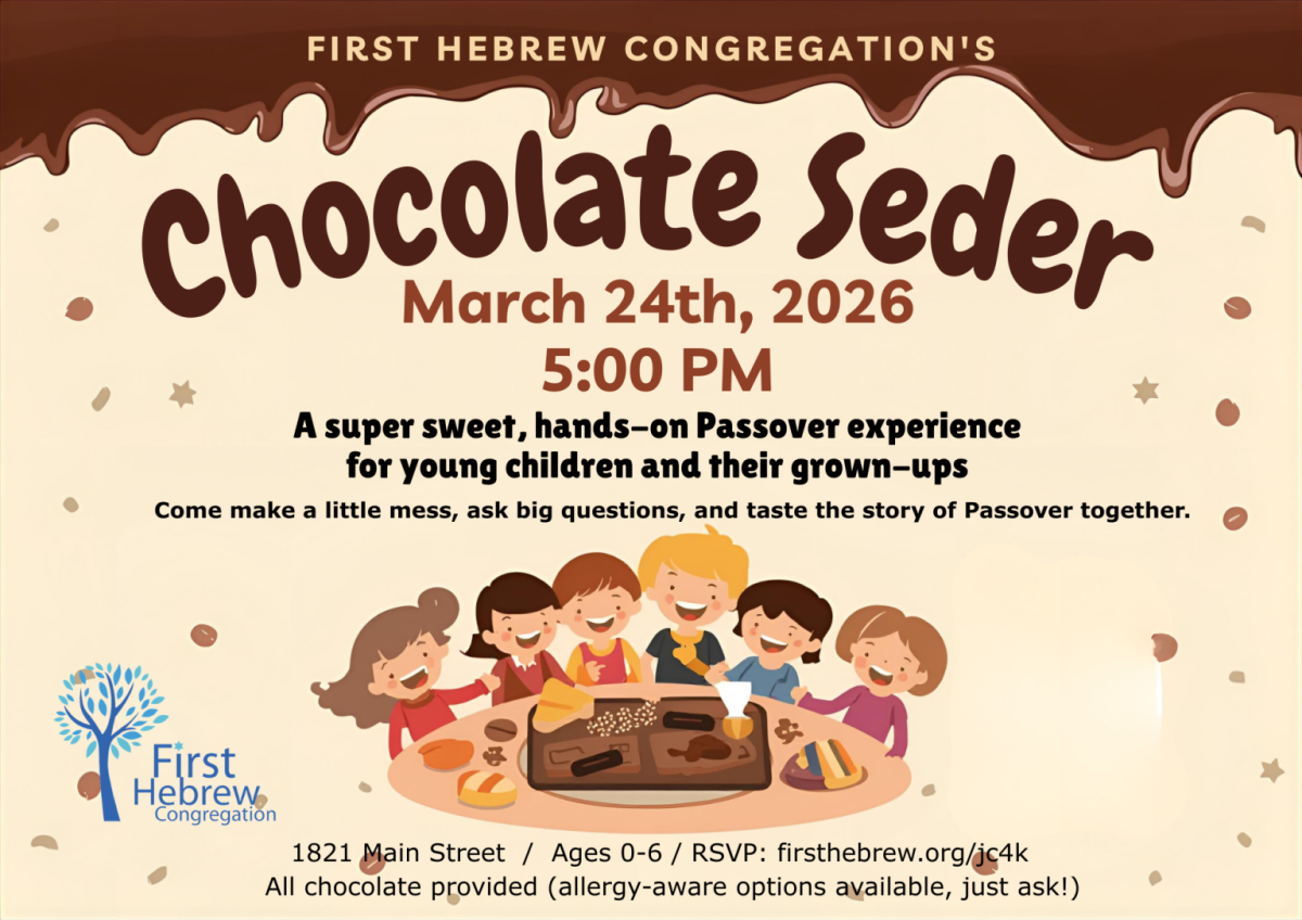 

Chocolate Seder event is scheduled for March 24 at 5 p.m. at First Hebrew Congregation in Peekskill. (First Hebrew Congregation)