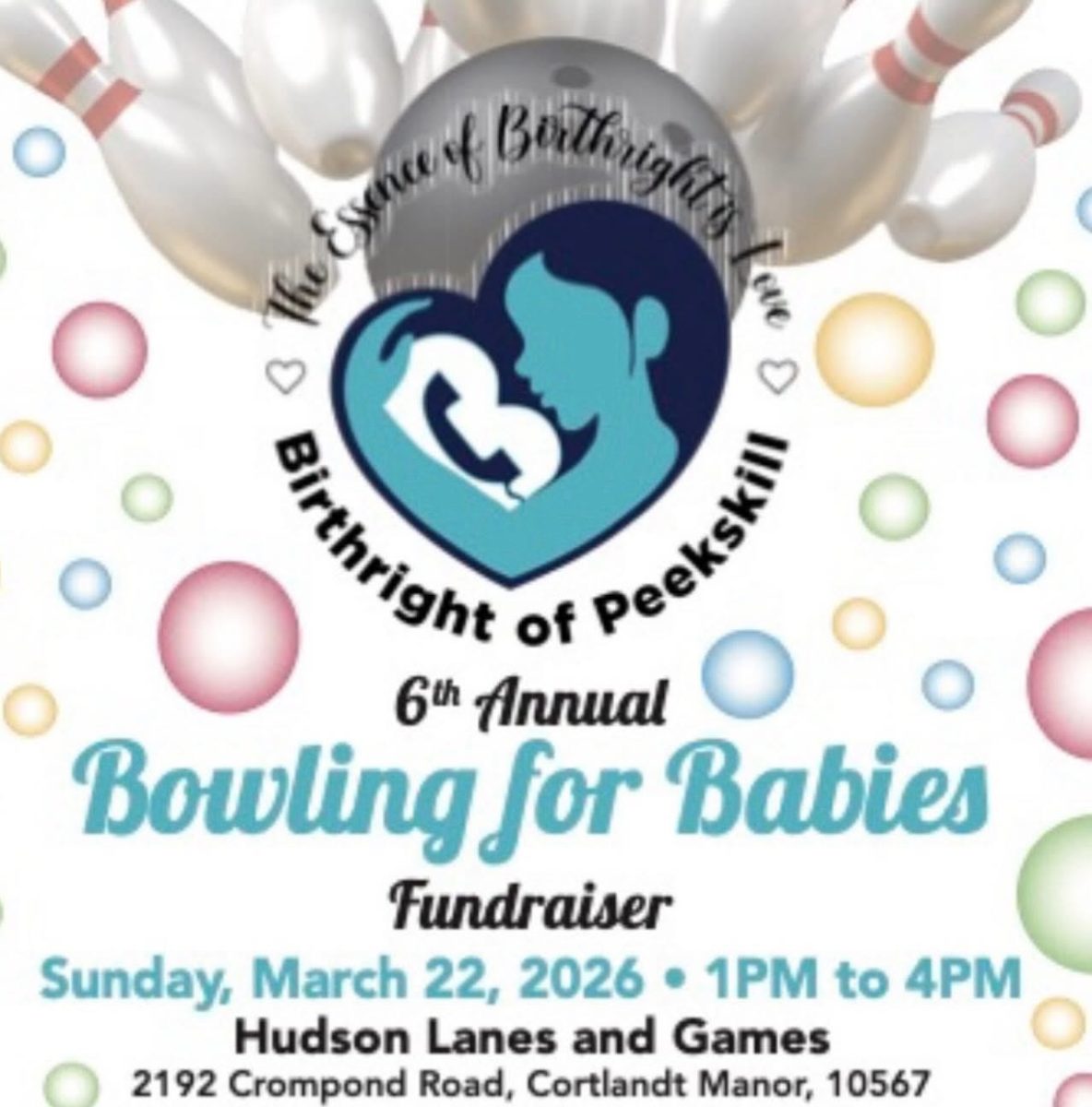“Bowling for Babies” is a fundraiser organized by Birthright of Peekskill to support its community programs. (Birthright of Peekskill)