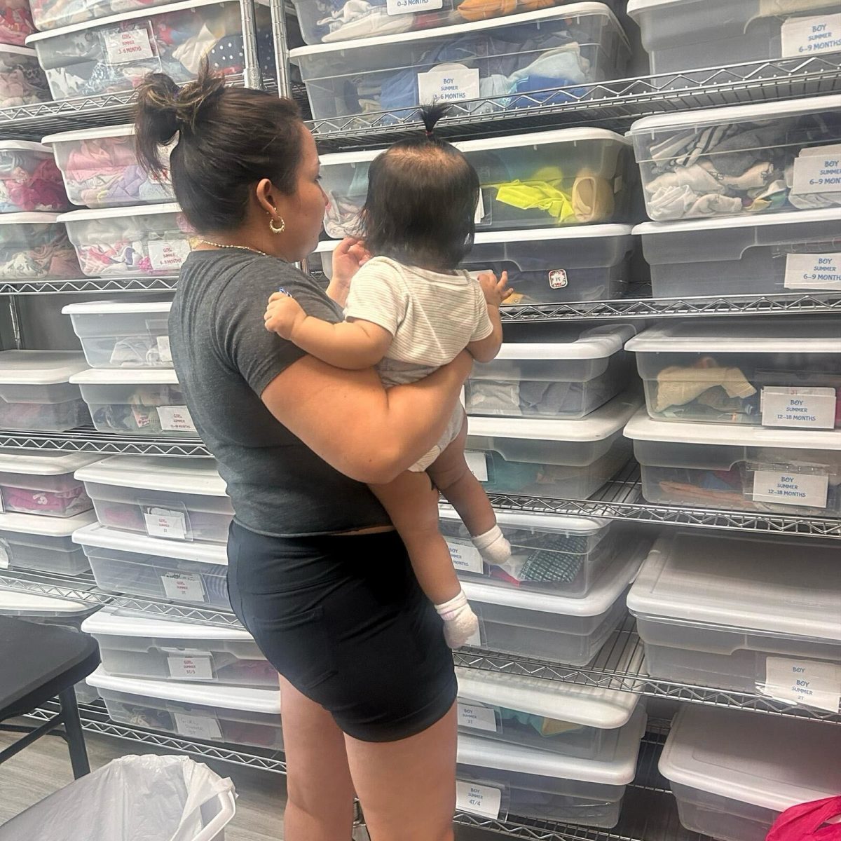 Baby clothing, diapers, and other essential items are among the resources Birthright distributes regularly to mothers and families in Peekskill. 