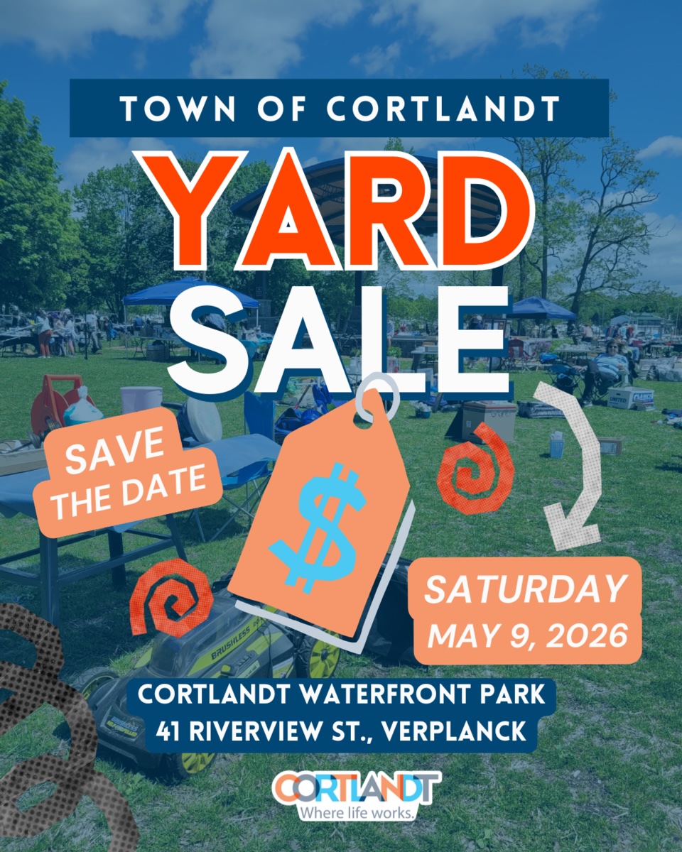 Cortlandt's town-wide yard sale is May 9 at Cortlandt Waterfront Park. (Town of Cortlandt)