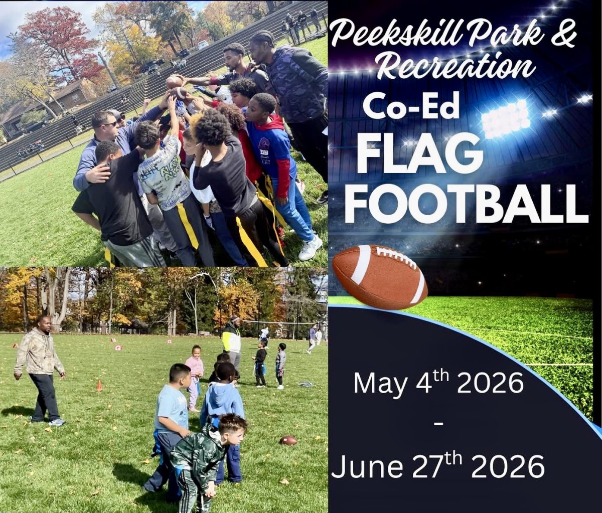 Flag football program begins May 4 at Depew Park. (Peekskill Parks & Recreation Department)]