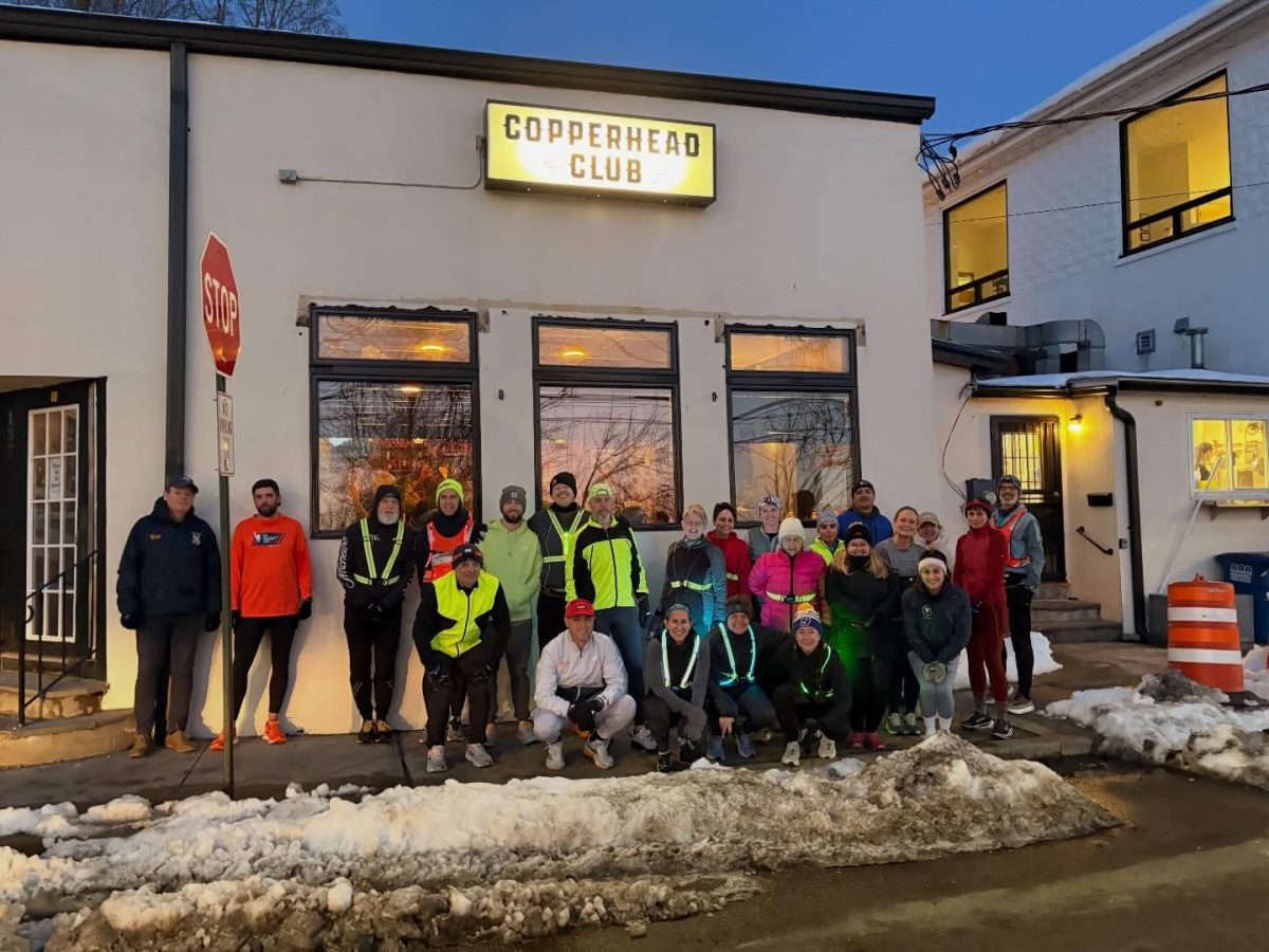 Members of the Run PB collective, organizers of the event, during one of their community running meetups in Peekskill. (Run PB)
