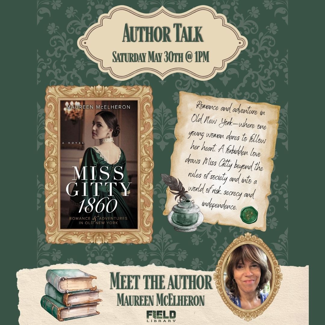 Author talk with local writer Maureen McElheron is at The Field Library May 30 in Peekskill. (The Field Library)