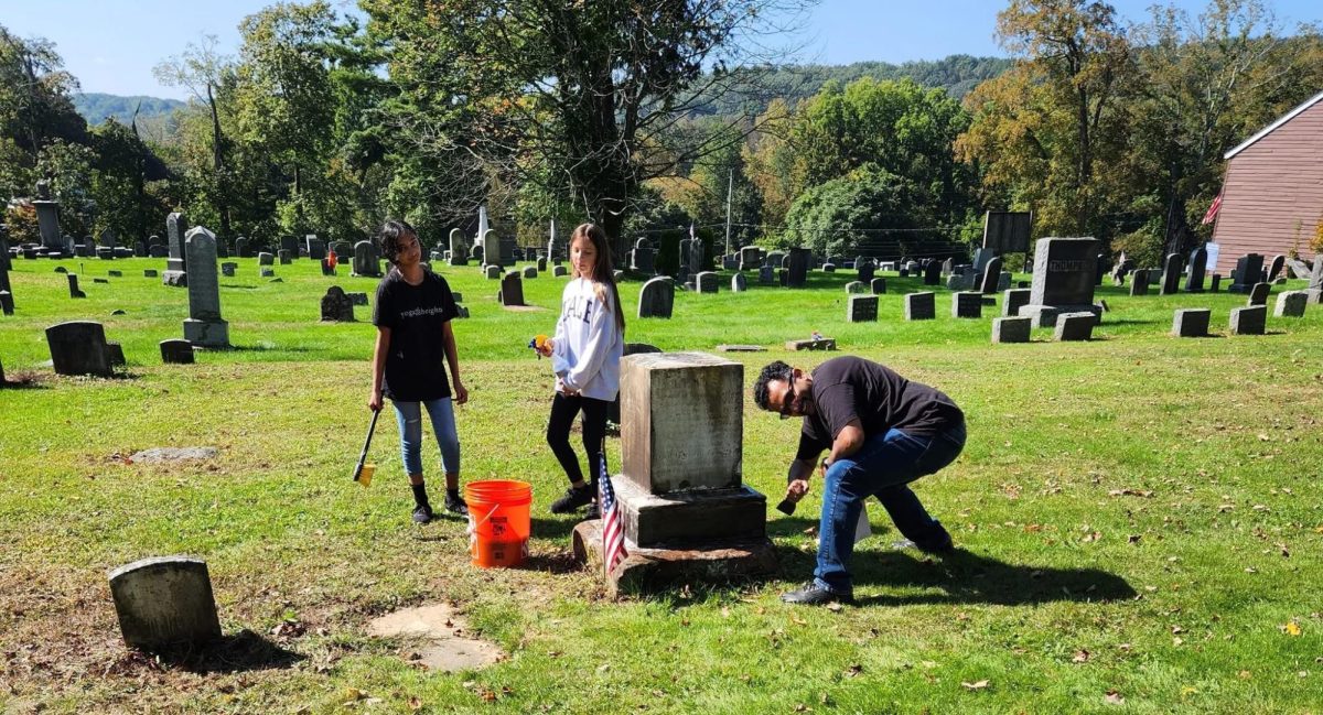Volunteers from American Legion Post 274 participate in annual cemetery flag placement and maintenance activities honoring veterans. (American Legion Post 274)

