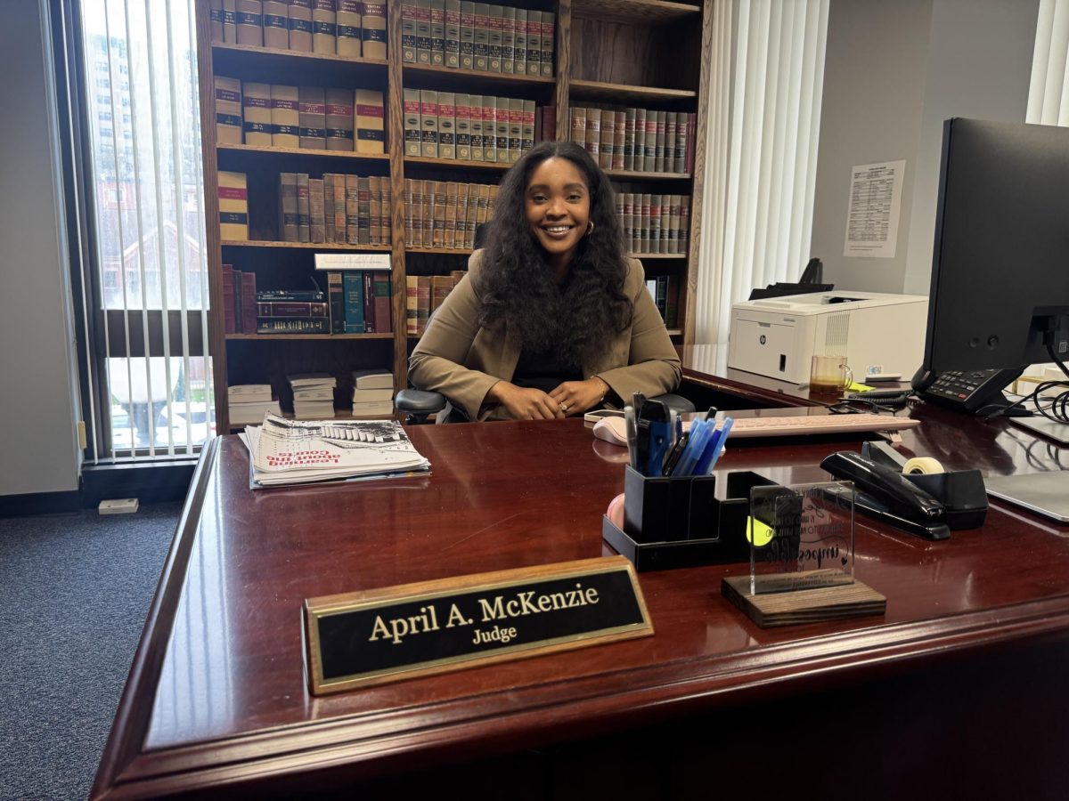 Peekskill Assistant City Court Judge April Mckenzie in her office.