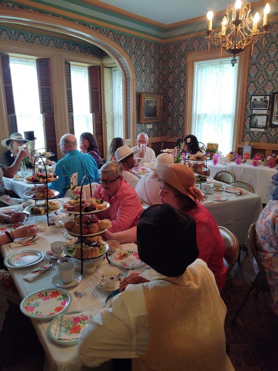 Attendees at a previous Tea Party Fundraiser at The Peekskill Museum gather for an afternoon tea event inside Herrick House. (The Peekskill Museum)