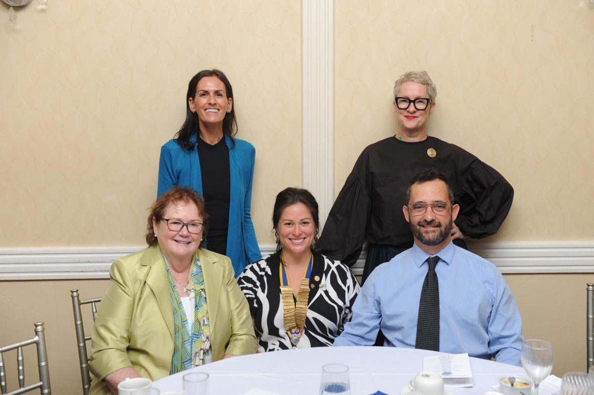 Peekskill Rotary President-elect Adrienne LaValley with family and friends.