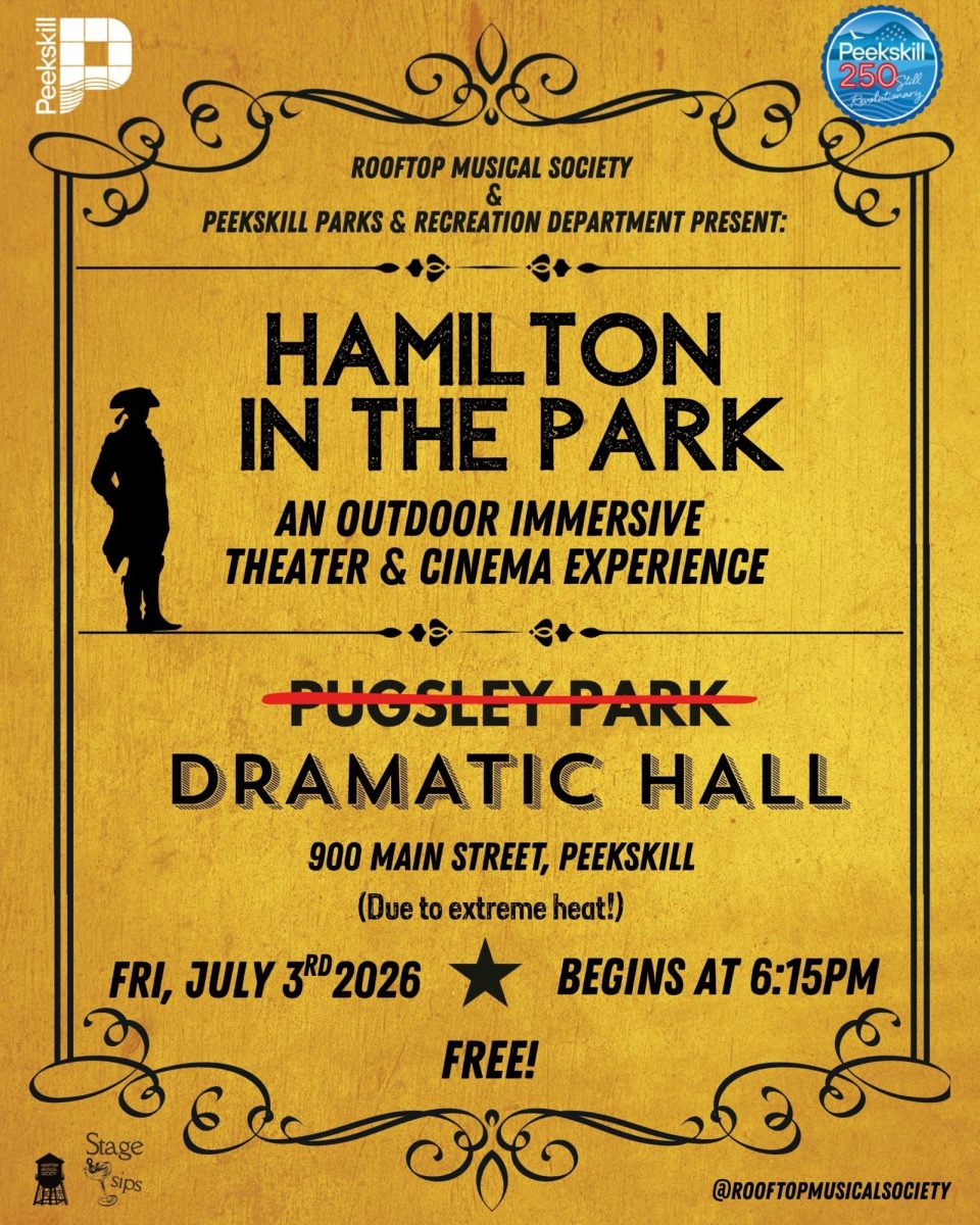Hamilton in the Park: A Celebration of the New Republic is a free community event that will take place July 3 at Dramatic Hall after being moved indoors because of forecast extreme heat. (Rooftop Musical Society)