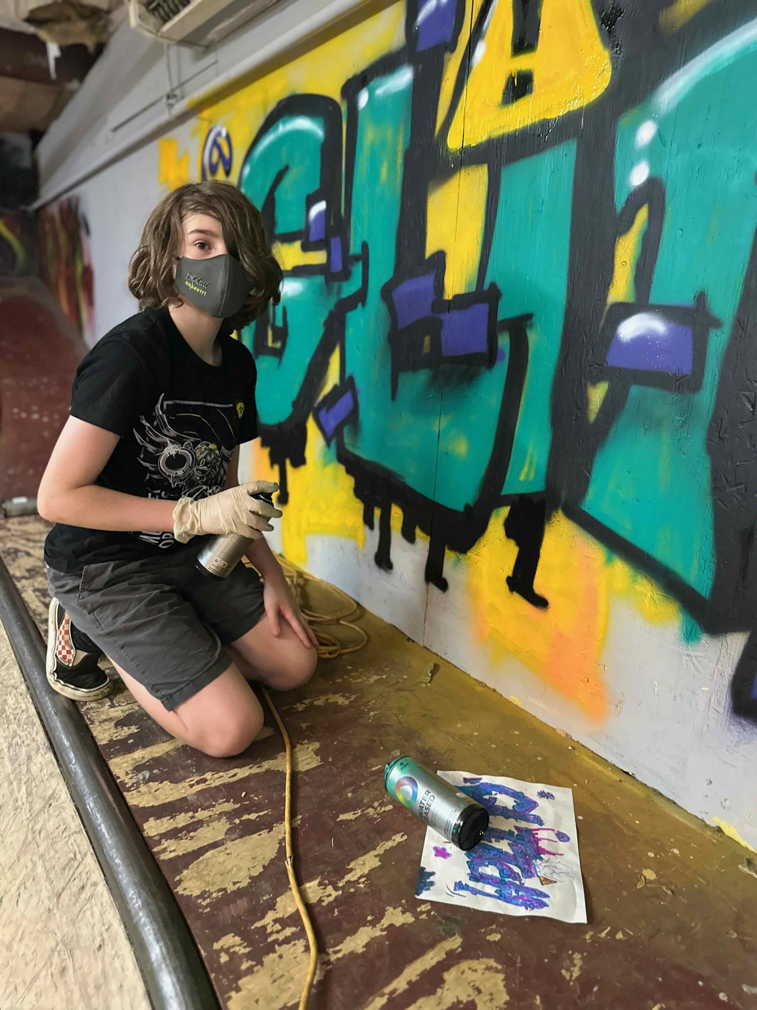Local youth join the vibrant street art scene at graffiti camp