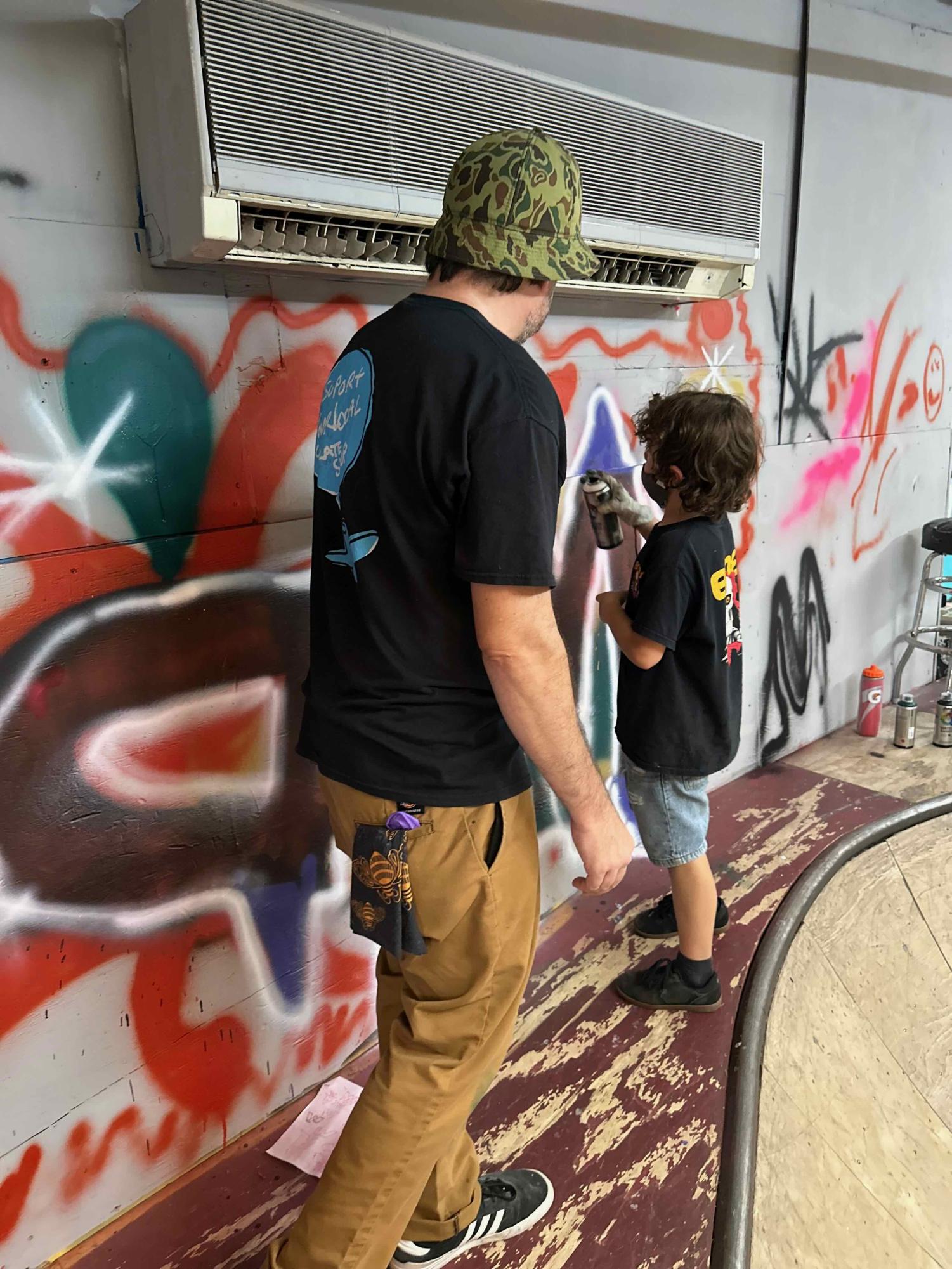 Local youth join the vibrant street art scene at graffiti camp