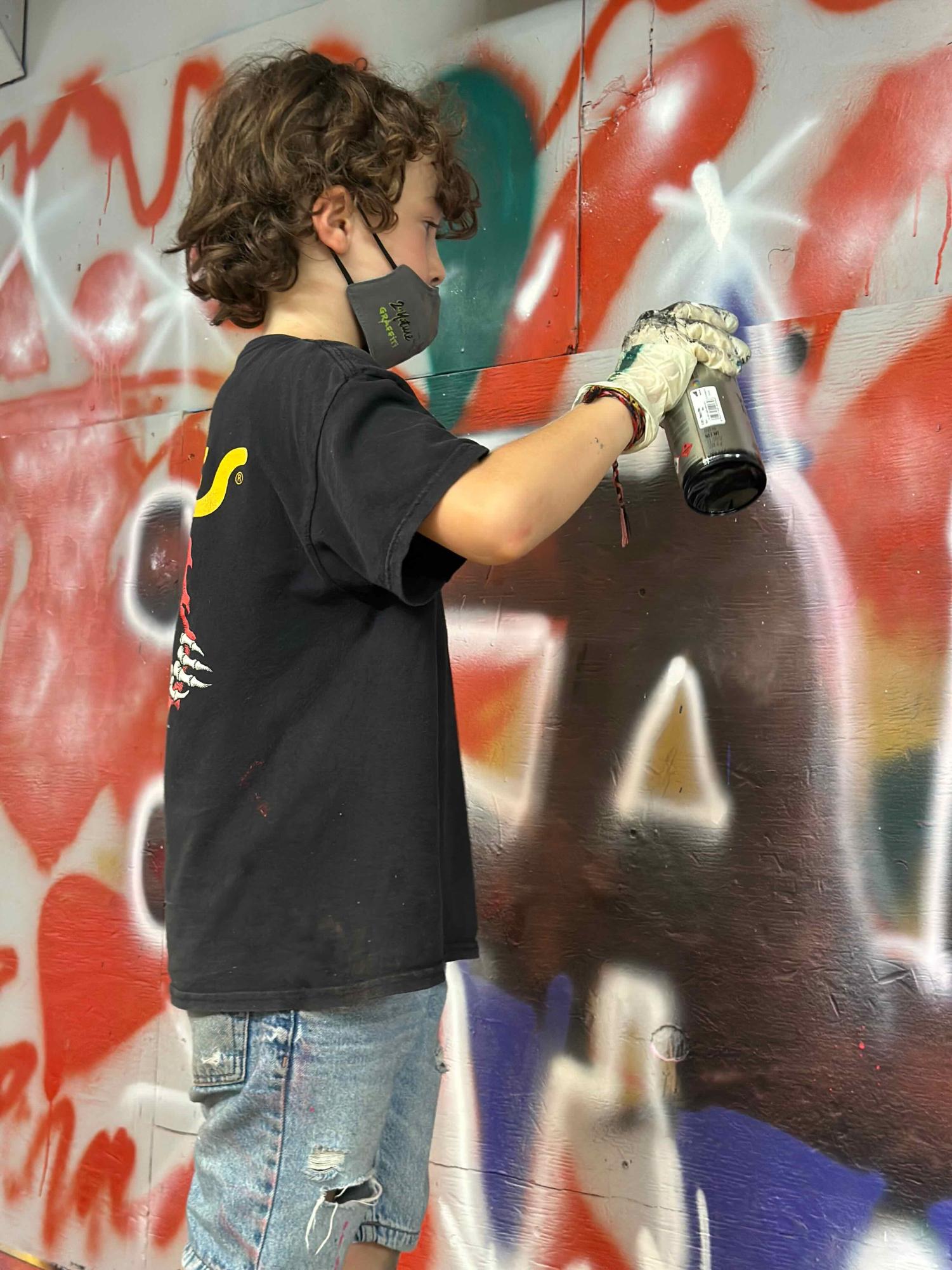 Local youth join the vibrant street art scene at graffiti camp