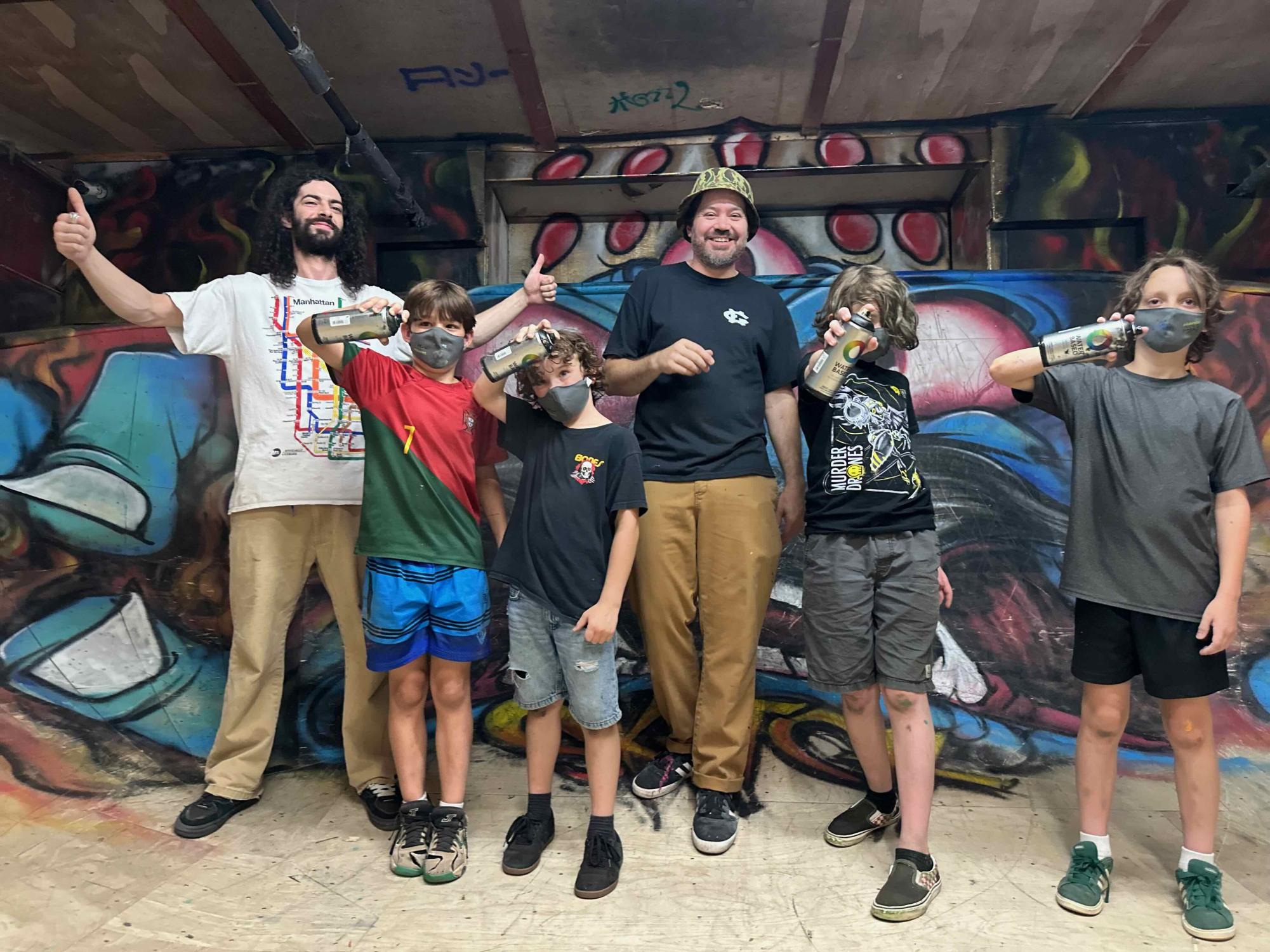 Local youth join the vibrant street art scene at graffiti camp