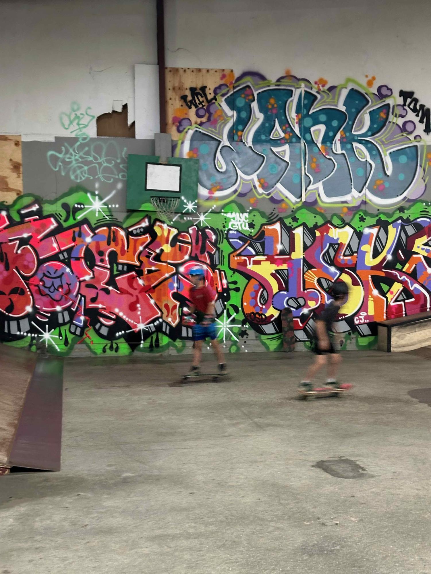 Local youth join the vibrant street art scene at graffiti camp