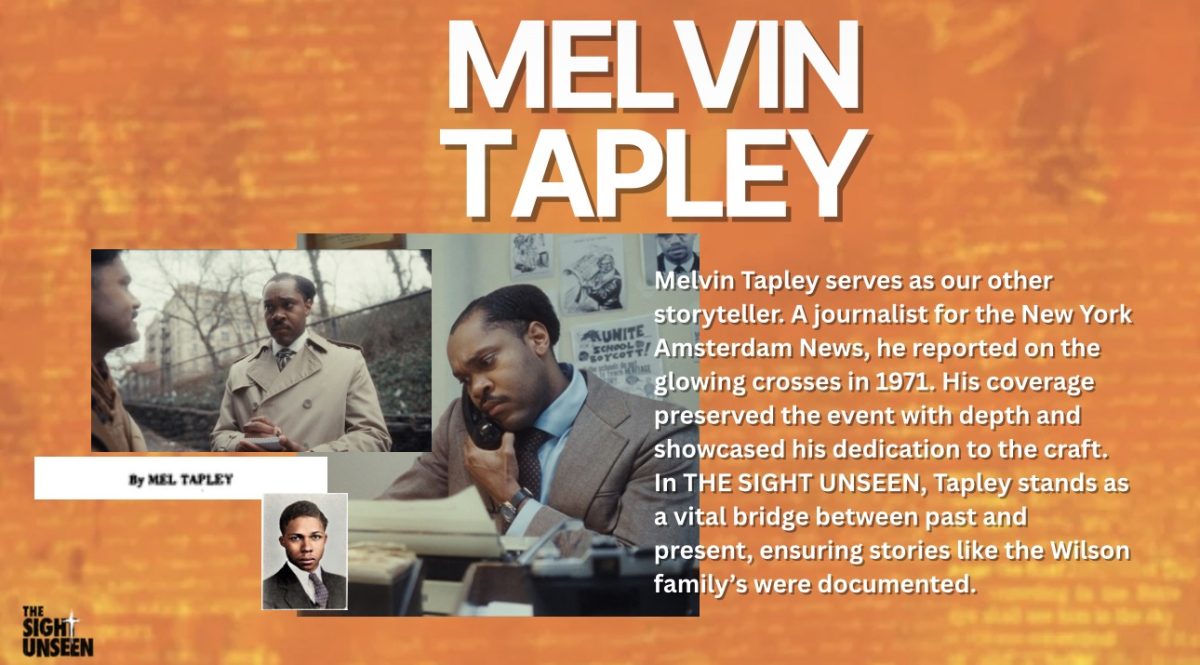 Journalist Melvin “Mel” Tapley, a graduate of Peekskill High School in the class of 1935, documented the 1971 glowing cross event in the Bronx. His work is revisited more than five decades later in the documentary "The Sight Unseen." (Supplied)